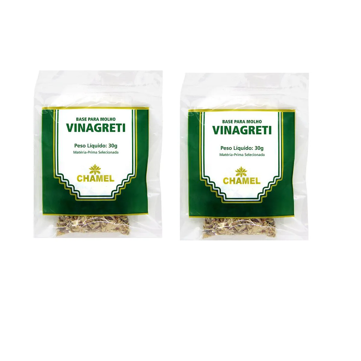 KIT 02 PACOTE PARA BASE DE MOLHO DE VINAGRETI 30G - CHAMEL
