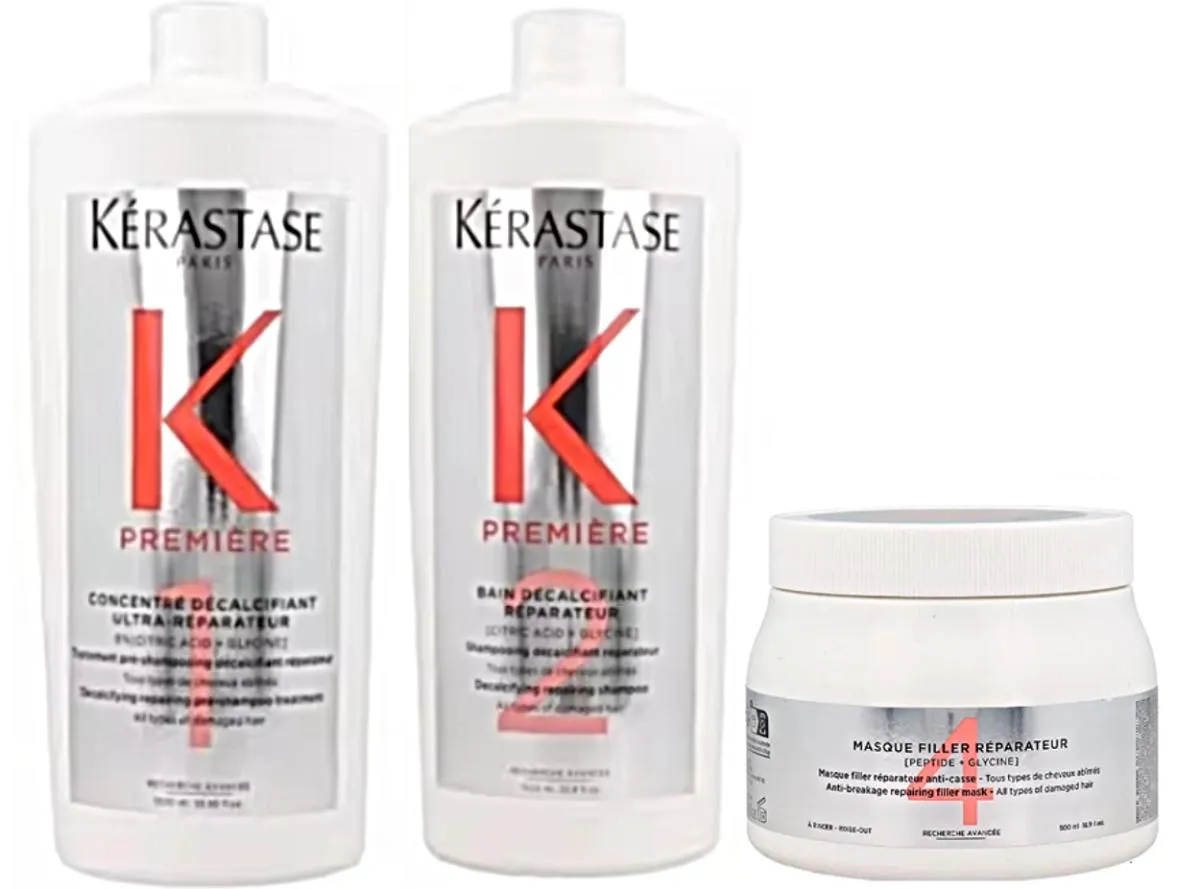 KIT KéRASTASE PREMIERE PRé SHAMPOO+ SHAMPOO 1L+ MáSC 500G