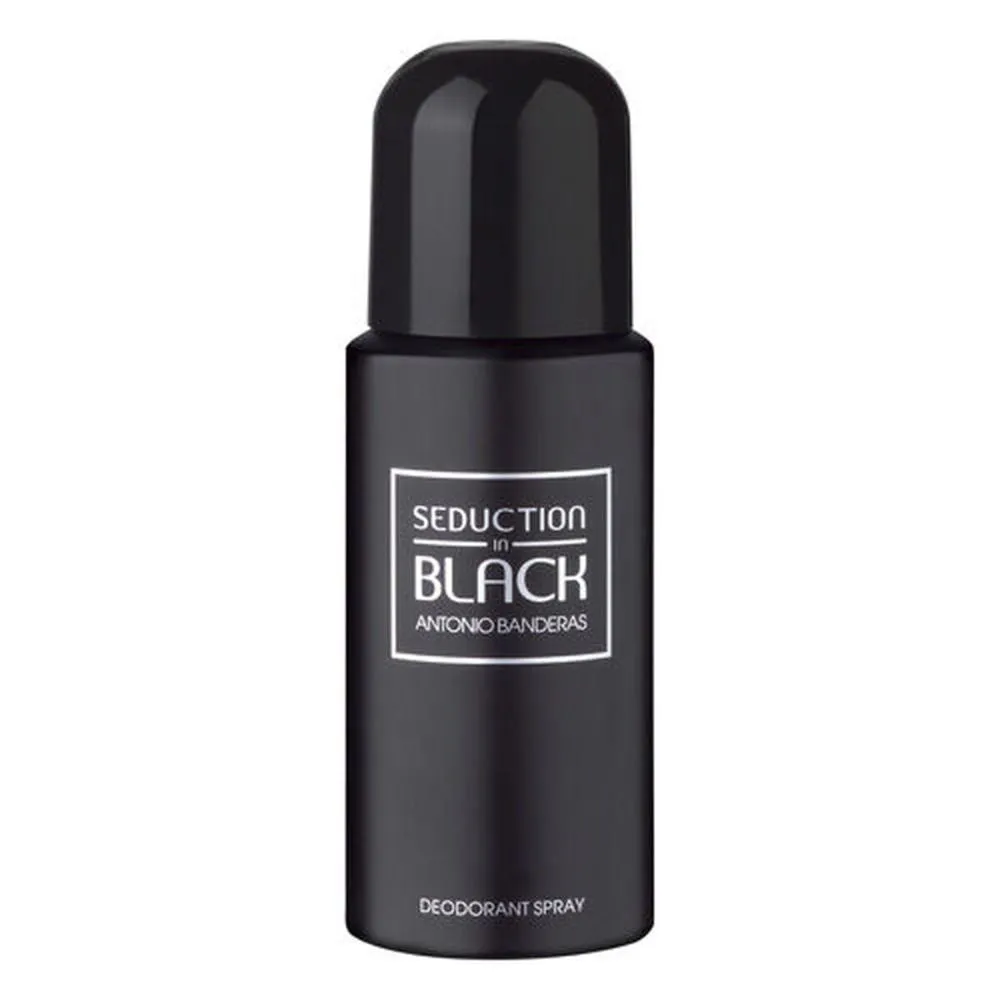 DESODORANTE BLUE SEDUCTION IN BLACK ANTONIO BANDERAS MASCULINO 150  ML