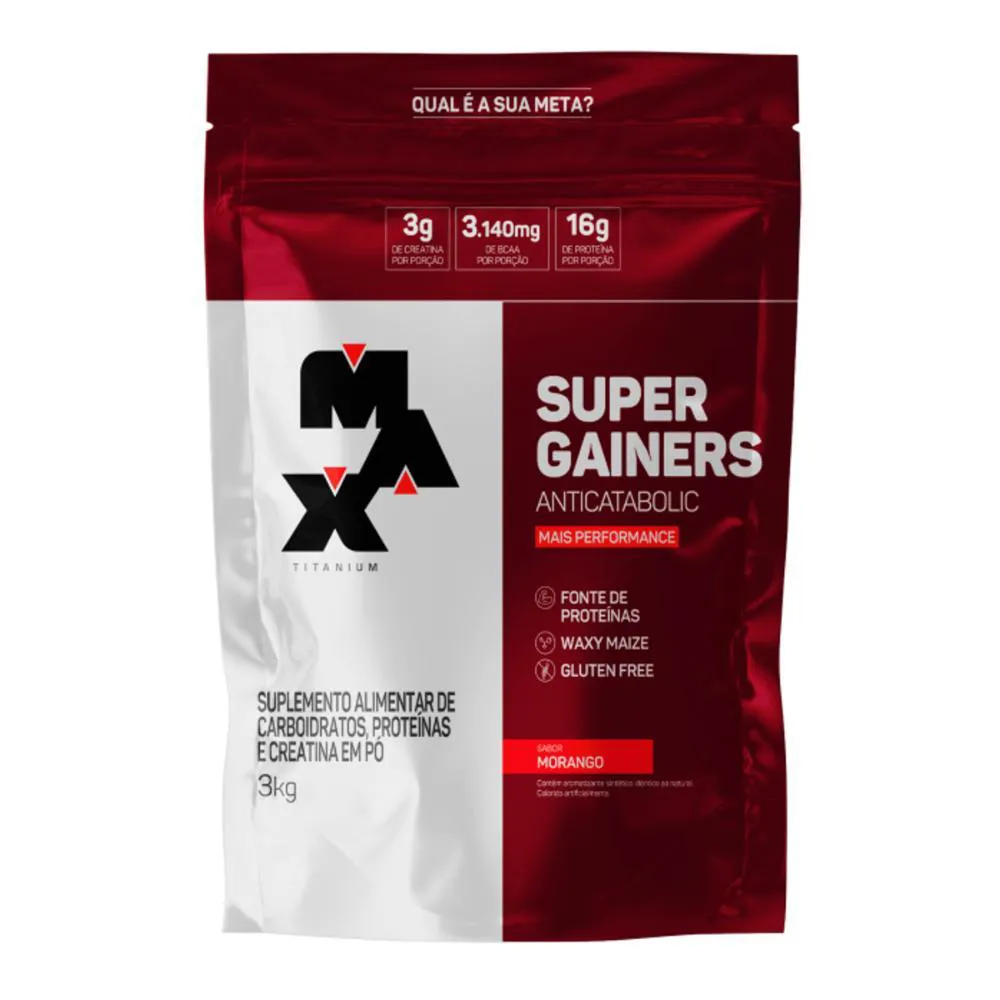 SUPER GAINERS 3KG MAX TITANIUM SABOR