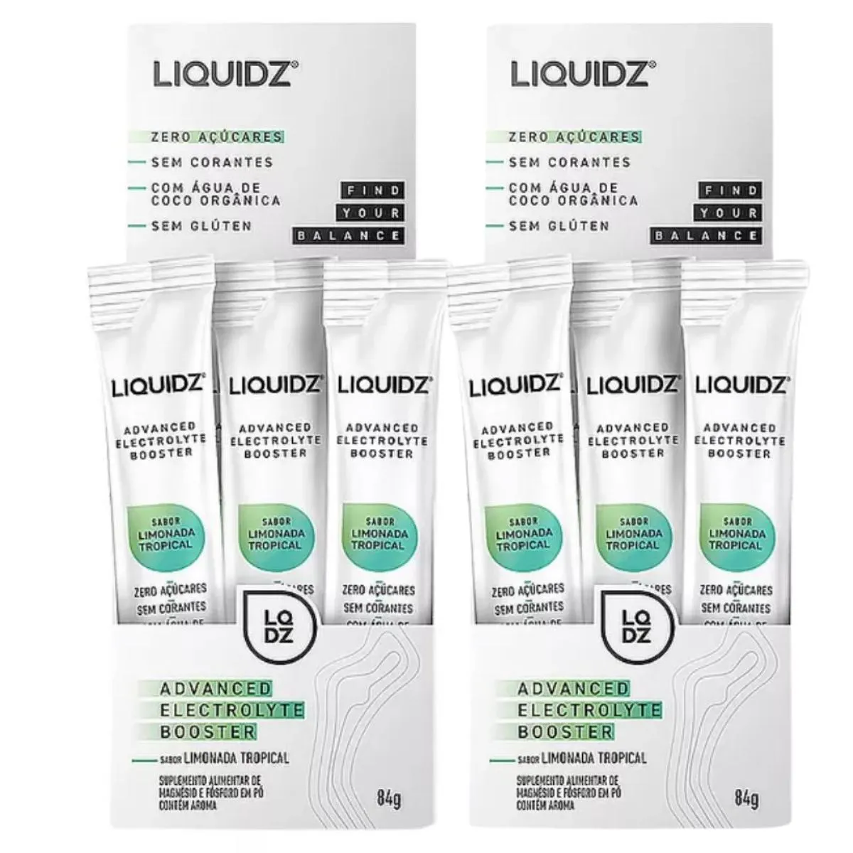 2X ISOTôNICO LIQUIDZ SPORT DRINK LIMONADA TROPICAL 14 UNIDADES 6G