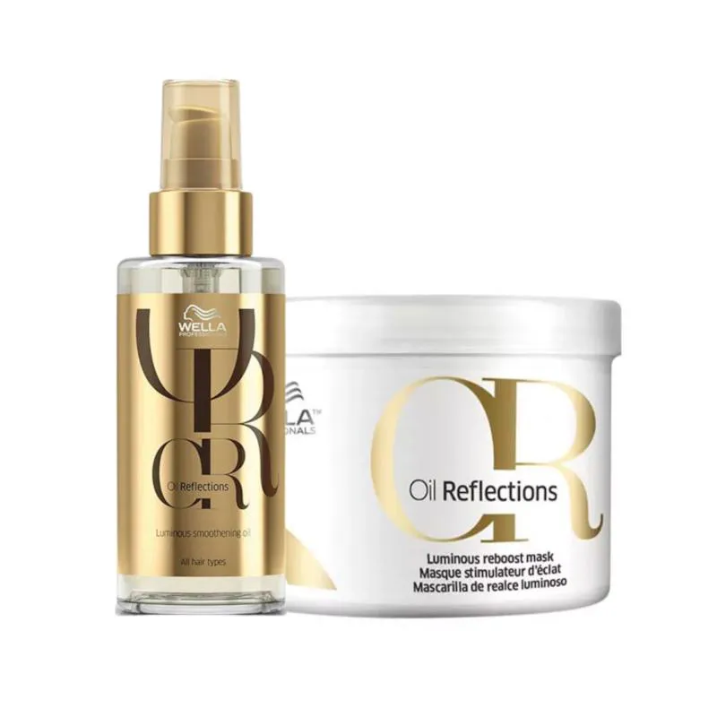 Wella Kit Oil Reflection Masc 500Ml + Oil 100Ml