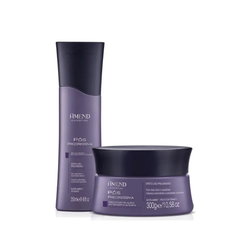 AMEND PóS PROGRESSIVA SHAMPOO 250ML + MáSCARA 300ML