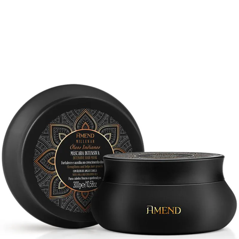 AMEND MILLENAR ÓLEOS INDIANOS MASCARA INTENSIVA 300ML
