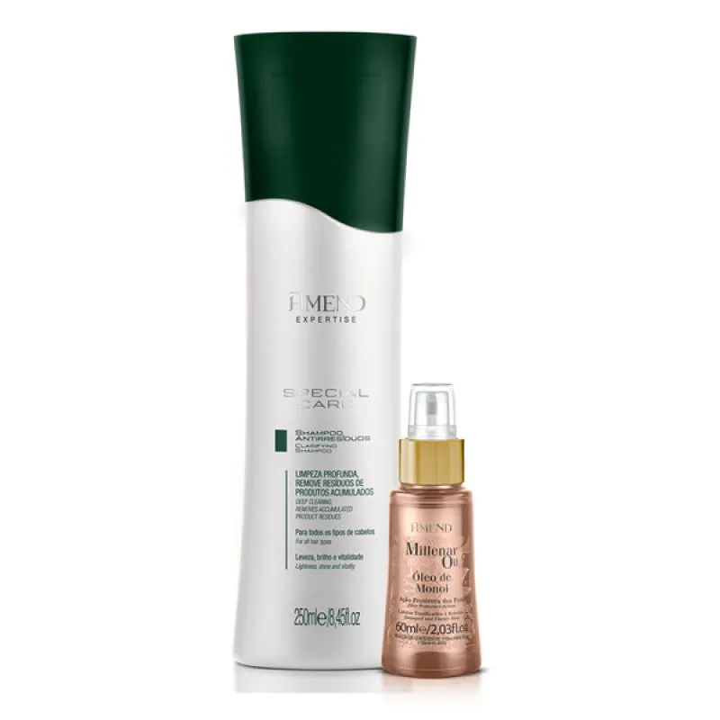 AMEND EXPERTISE SPECIAL CARE ANTIRRESíDUOS SHAMPOO 250ML + MILLENAR OIL MONóI 60ML