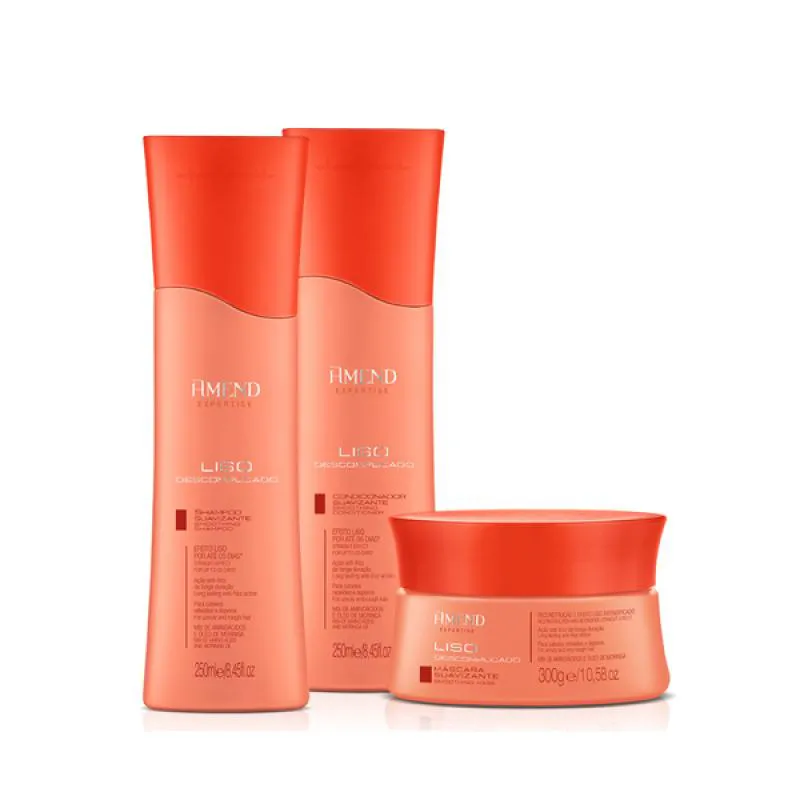 AMEND EXPERTISE LISO DESCOMPLICADO SHAMPOO 250ML + CONDICIONADOR 250ML + MáSCARA 300ML