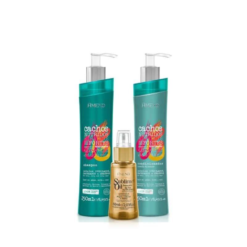 AMEND CACHOS SH 250ML + COND 250ML + SUBLIME OIL 60ML