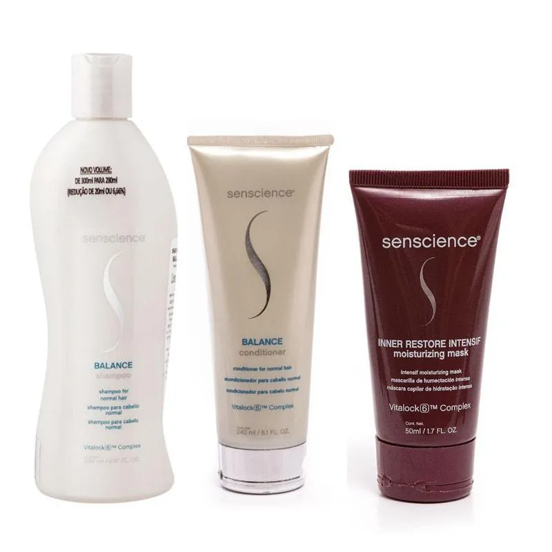 SENSCIENCE KIT BALANCE SH + COND.240ML + MáSC. INTENSIF 50ML