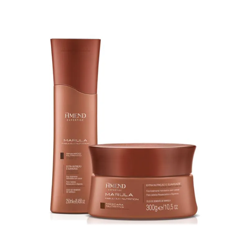 AMEND  MARULA FABULOUS SHAMPOO 250ML + MáSCARA 300ML