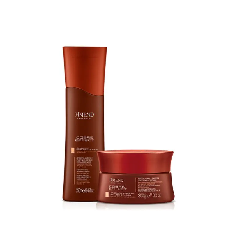 AMEND  COBRE EFFECT SHAMPOO 250ML + MáSCARA MATIZADORA 300ML