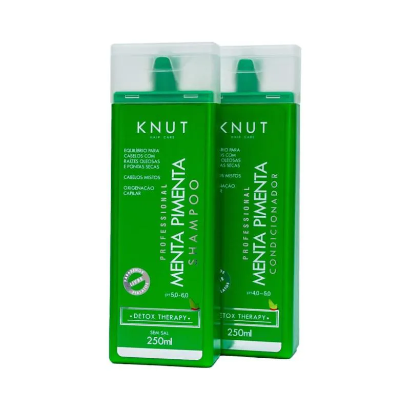 KNUT KIT MENTA PIMENTA SHAMPOO 250ML + CONDICIONADOR 250ML