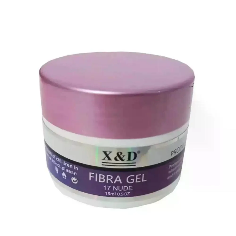 Gel Fibra Nude X&D 15ml Alogamento para Unhas