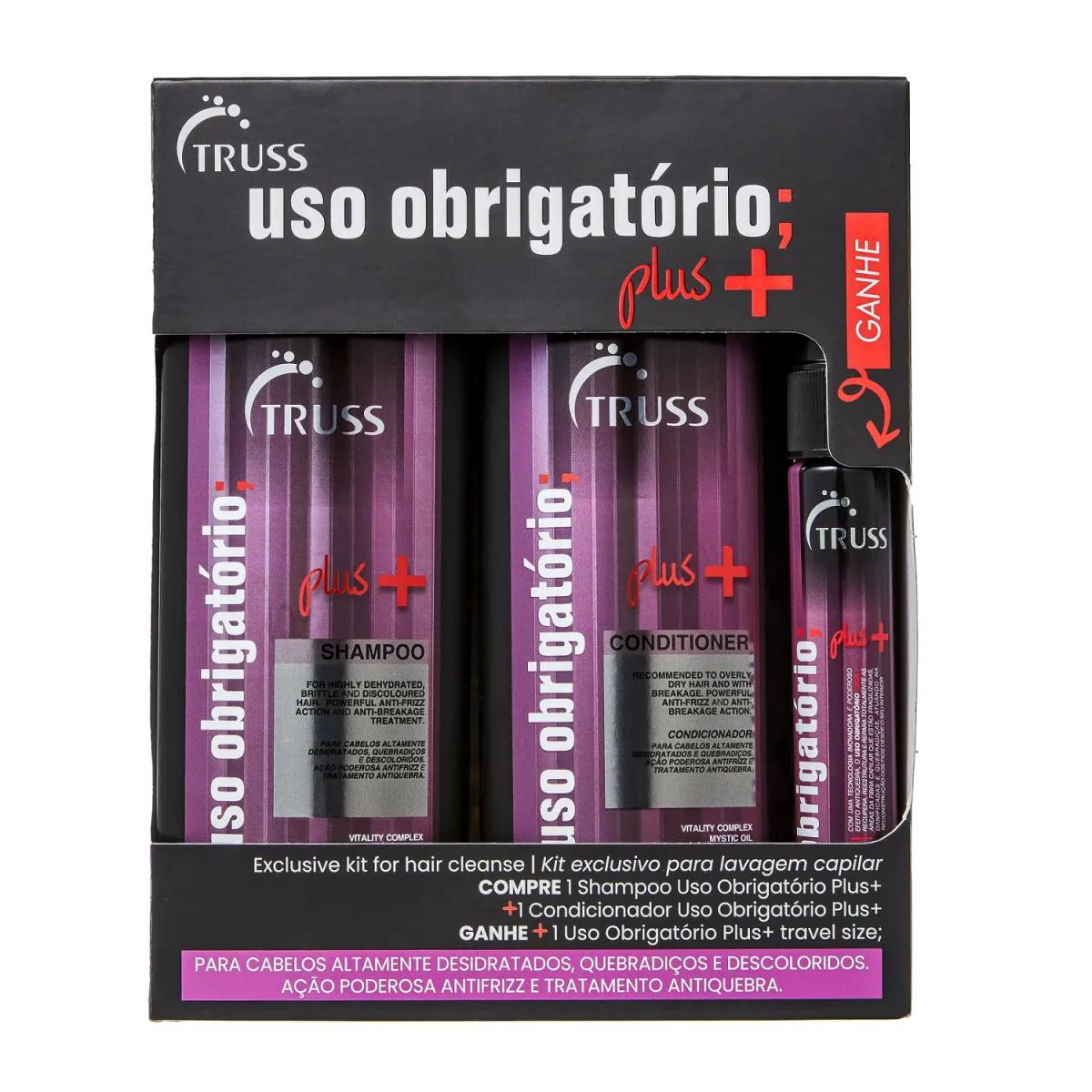 KIT TRUSS USO OBRIGATóRIO PLUS + TRIO DIáRIO (3 PRODUTOS)