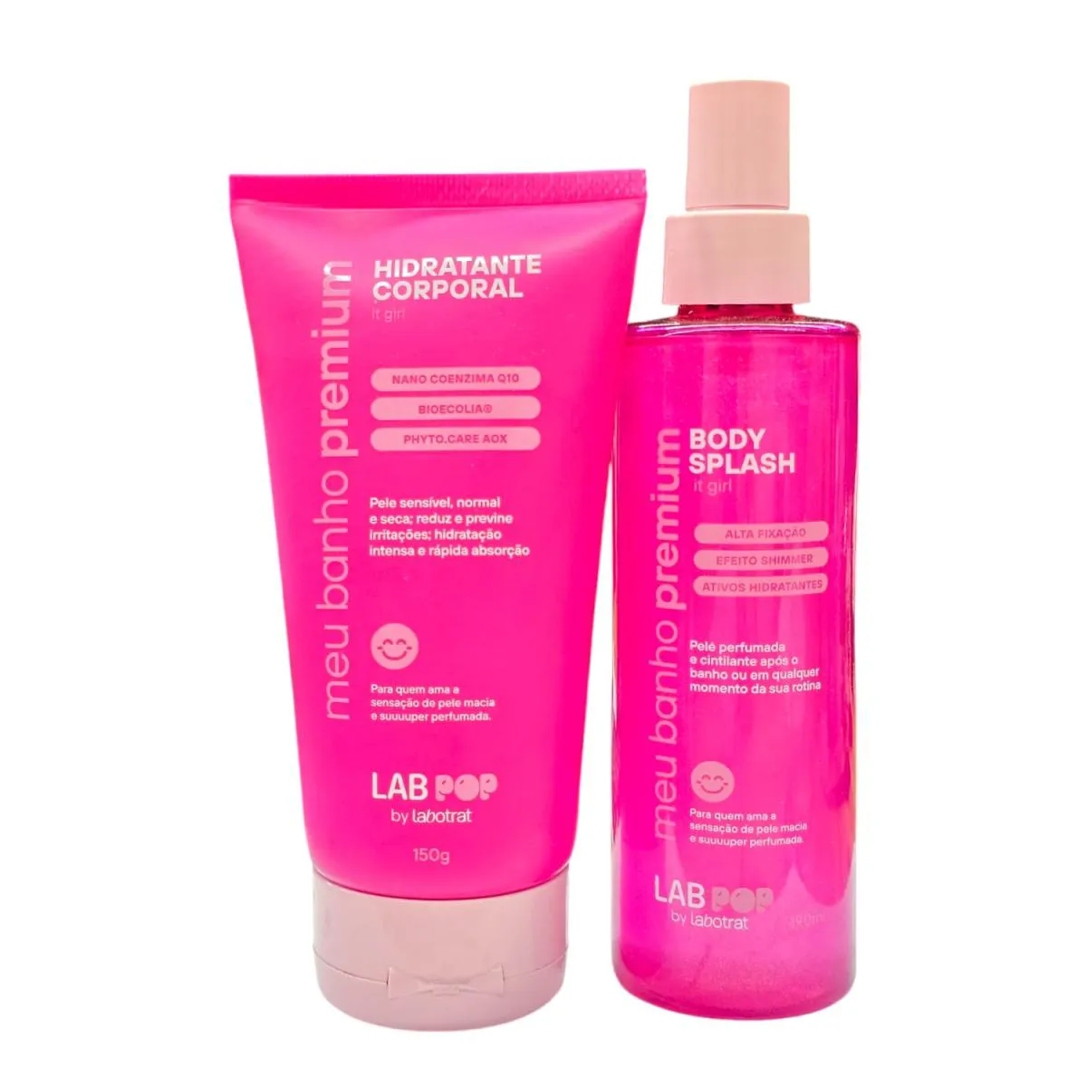 KIT LABOTRAT LABPOP MEU BANHO PREMIUM IT GIRL - HIDRATANTE 150G + BODY SPLASH 190ML