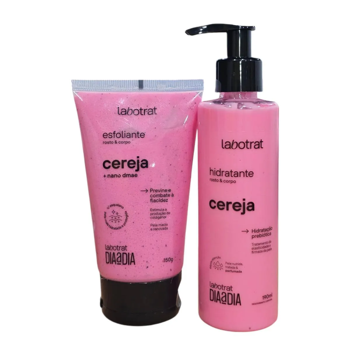 KIT LABOTRAT DIA A DIA CEREJA - ESFOLIANTE 150G + HIDRATANTE 190ML