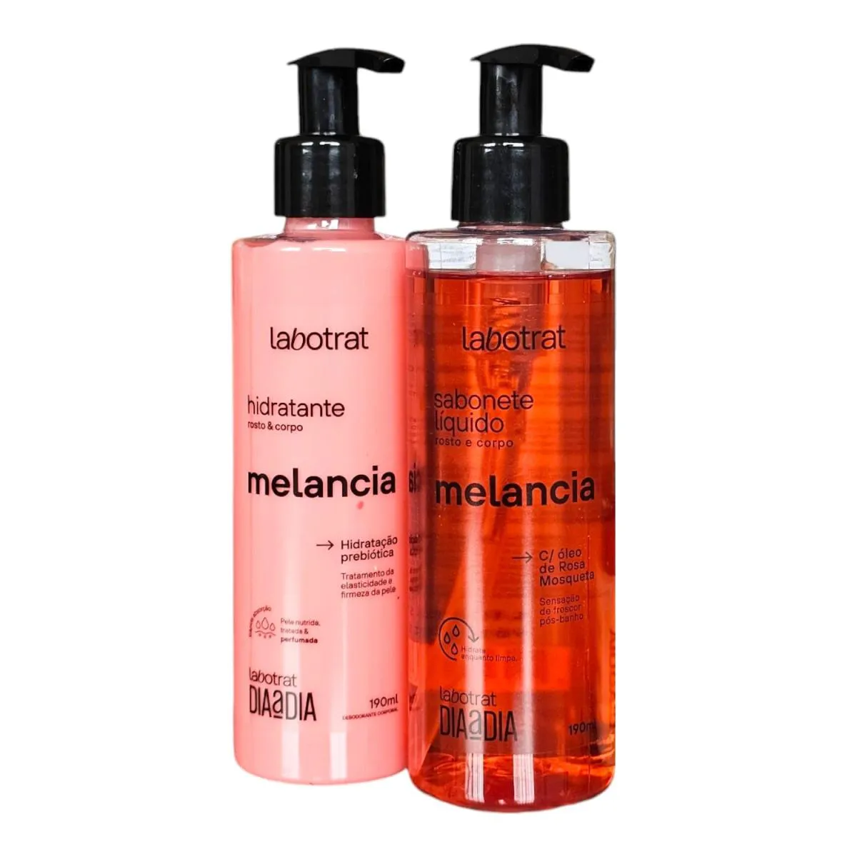 KIT LABOTRAT DIA A DIA MELANCIA - HIDRATANTE 190ML + SABONETE LíQUIDO 190ML