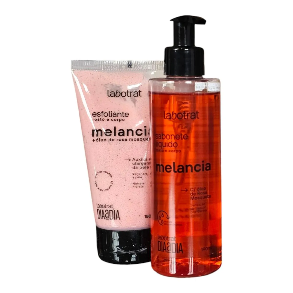 KIT LABOTRAT DIA A DIA MELANCIA - SABONETE LíQUIDO 190ML + ESFOLIANTE 150G