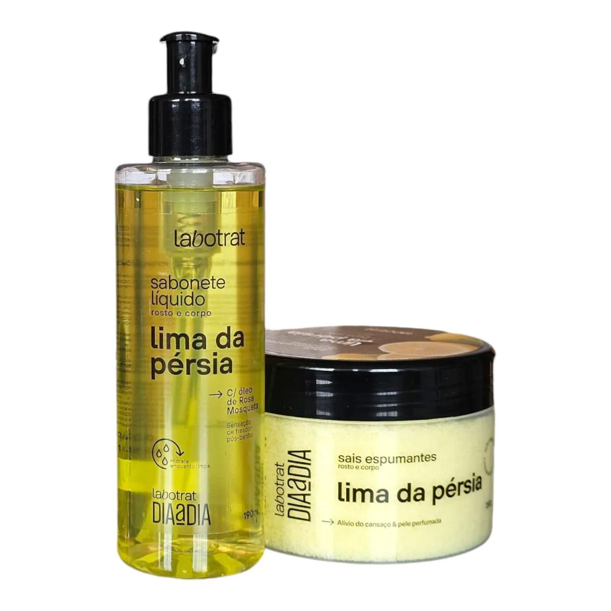 KIT LABOTRAT DIA A DIA LIMA DA PéRSIA SABONETE LíQUIDO 190ML + SAIS ESPUMANTES 280G