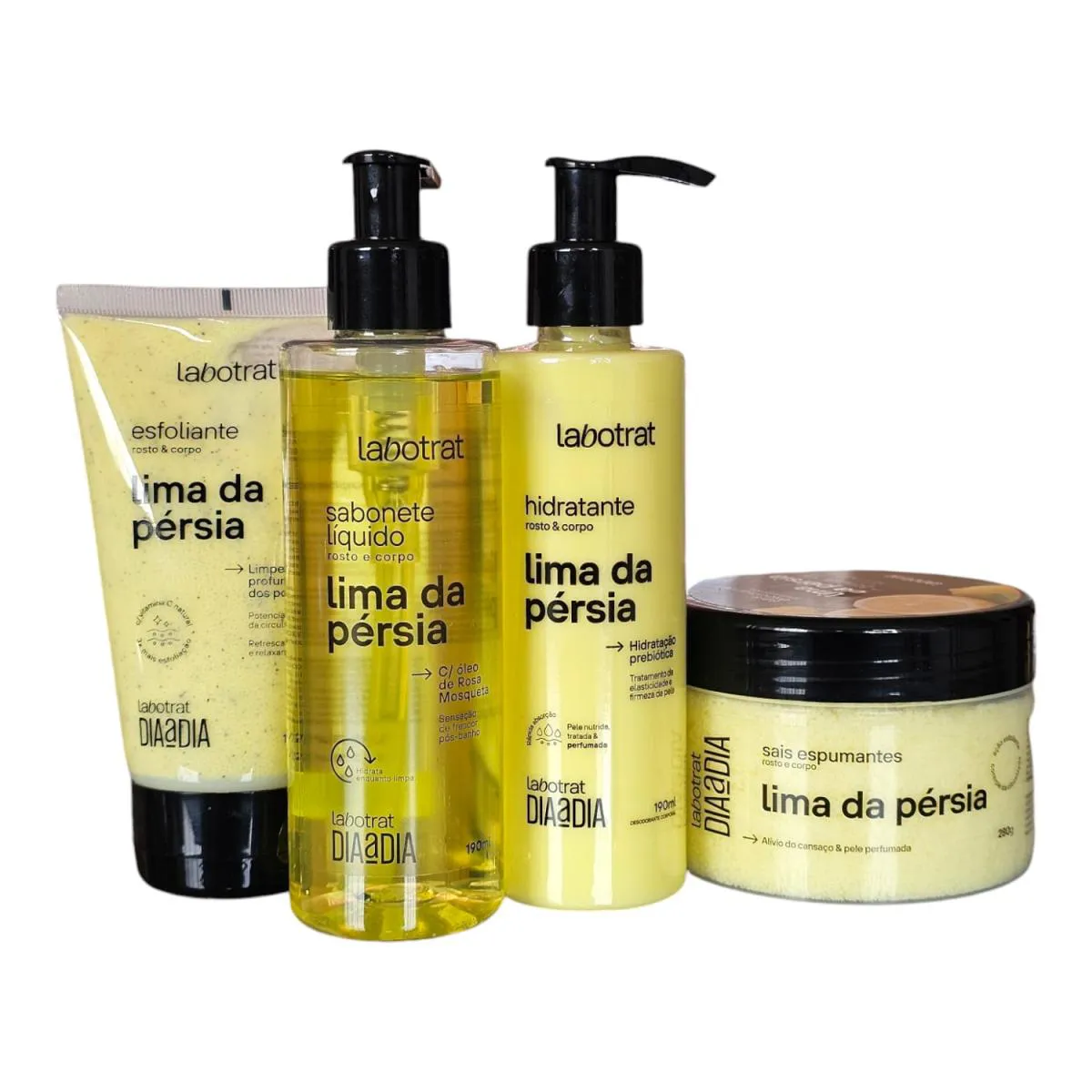 KIT LABOTRAT DIA A DIA LIMA DA PéRSIA - CORPO E BANHO (4 PRODUTOS)