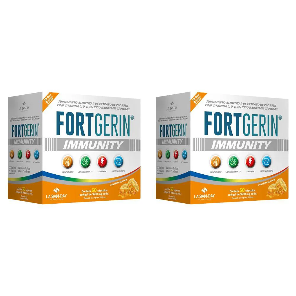 KIT 2 SUPLEMENTO FORTGERIN IMMUNITY 30CPS - LA SAN DAY