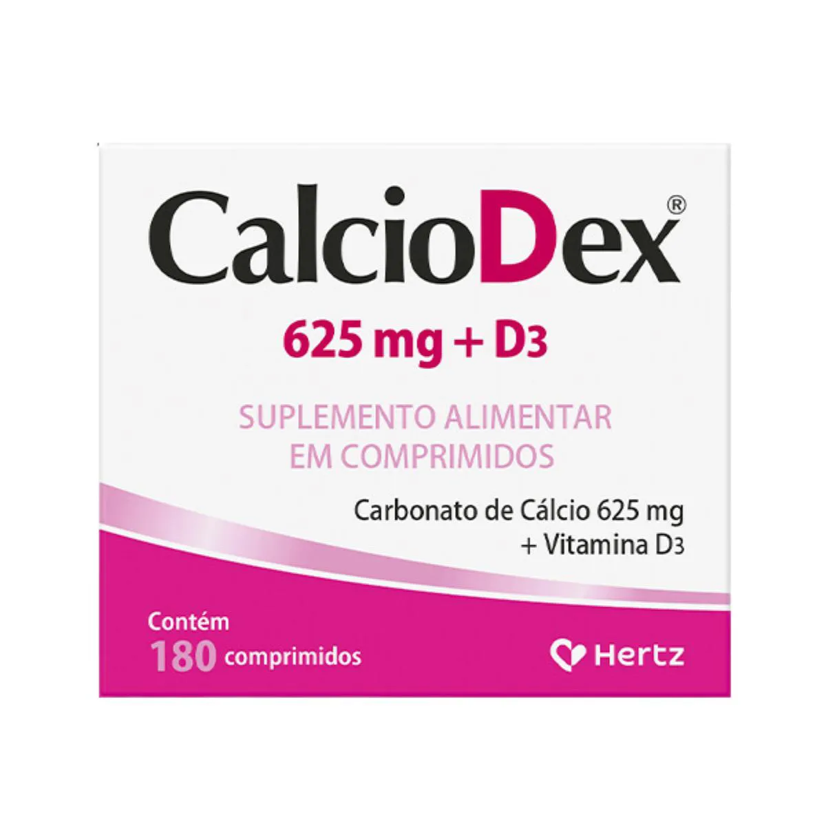 CALCIODEX CáLCIO + D3 180 COMPRIMIDOS 625MG - KLEY HERTZ