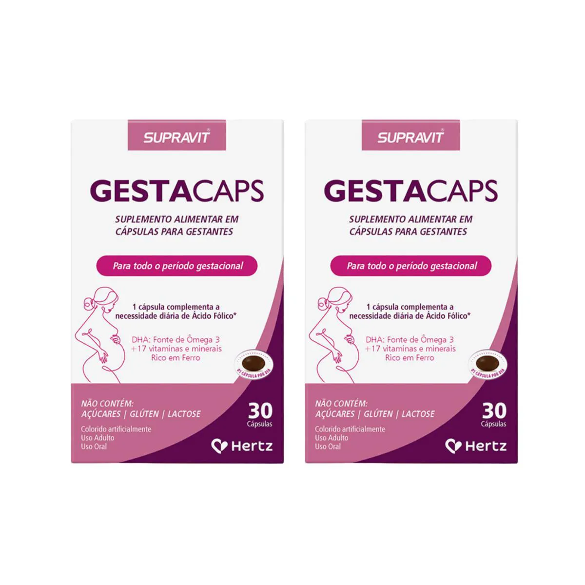 KIT 2UN GESTACAPS 30CPS - KLEY HERTZ