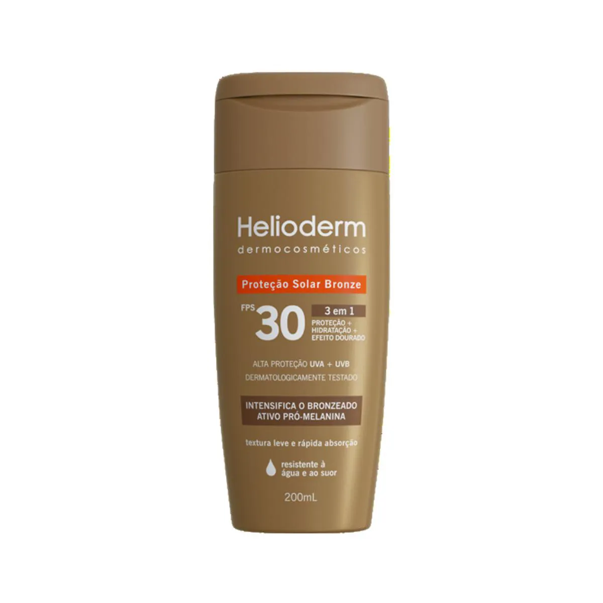 PROTETOR SOLAR BRONZE HELIODERM 3 EM 1 FPS 30 - 200ML - KLEY HERTZ