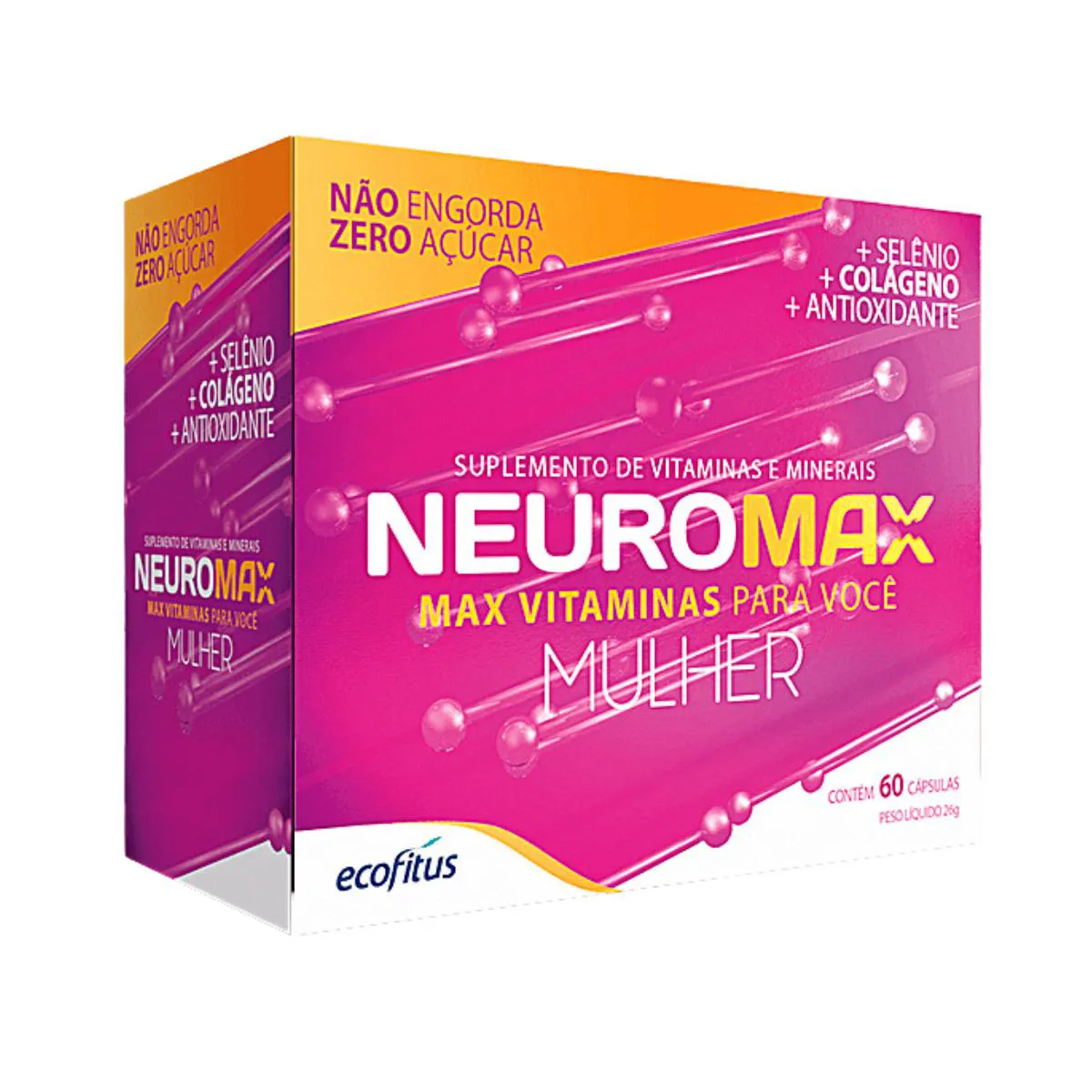 NEUROMAX MULHER COM 60 CáPSULAS - ECOFITUS
