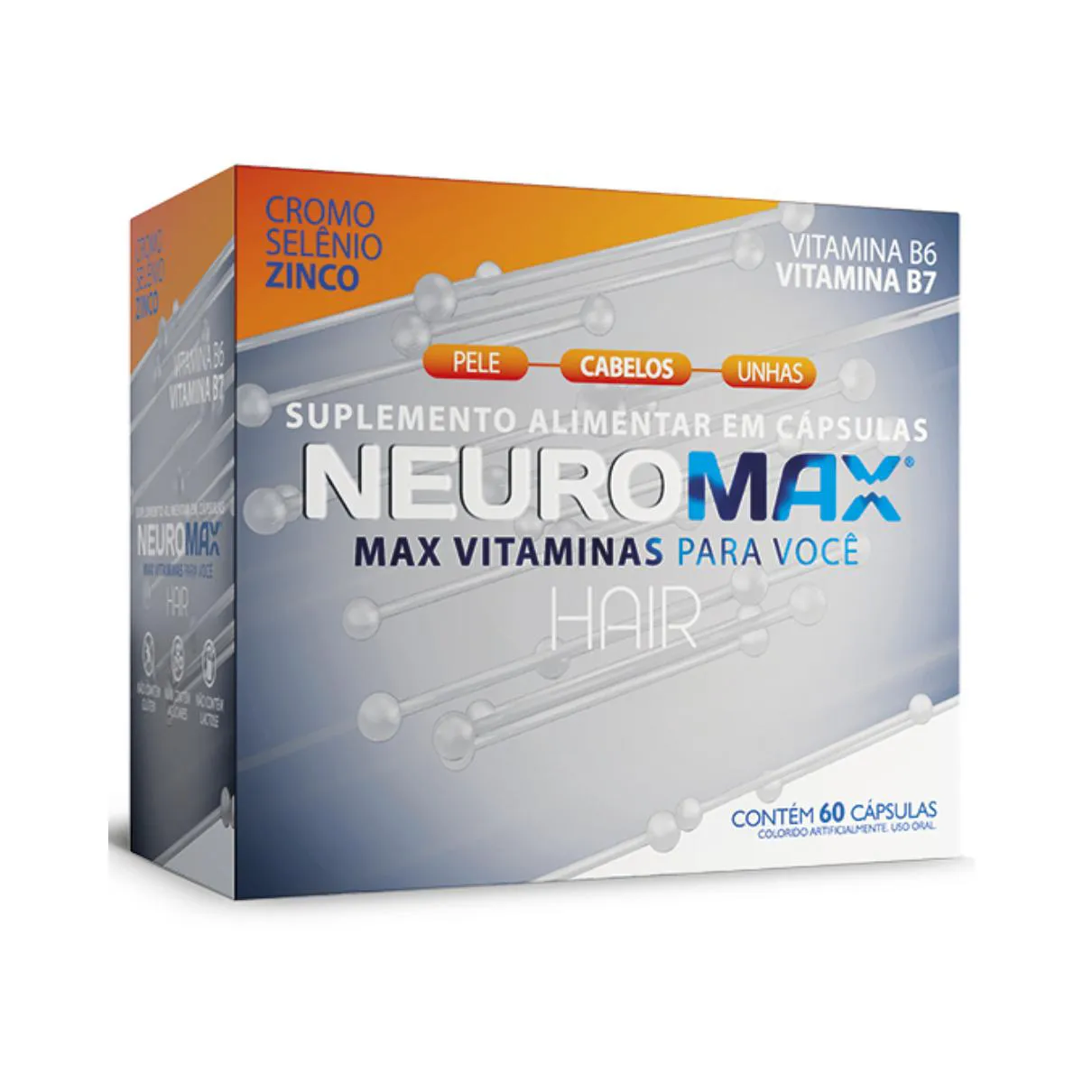 NEUROMAX HAIR COM 60 CáPSULAS - ECOFITUS
