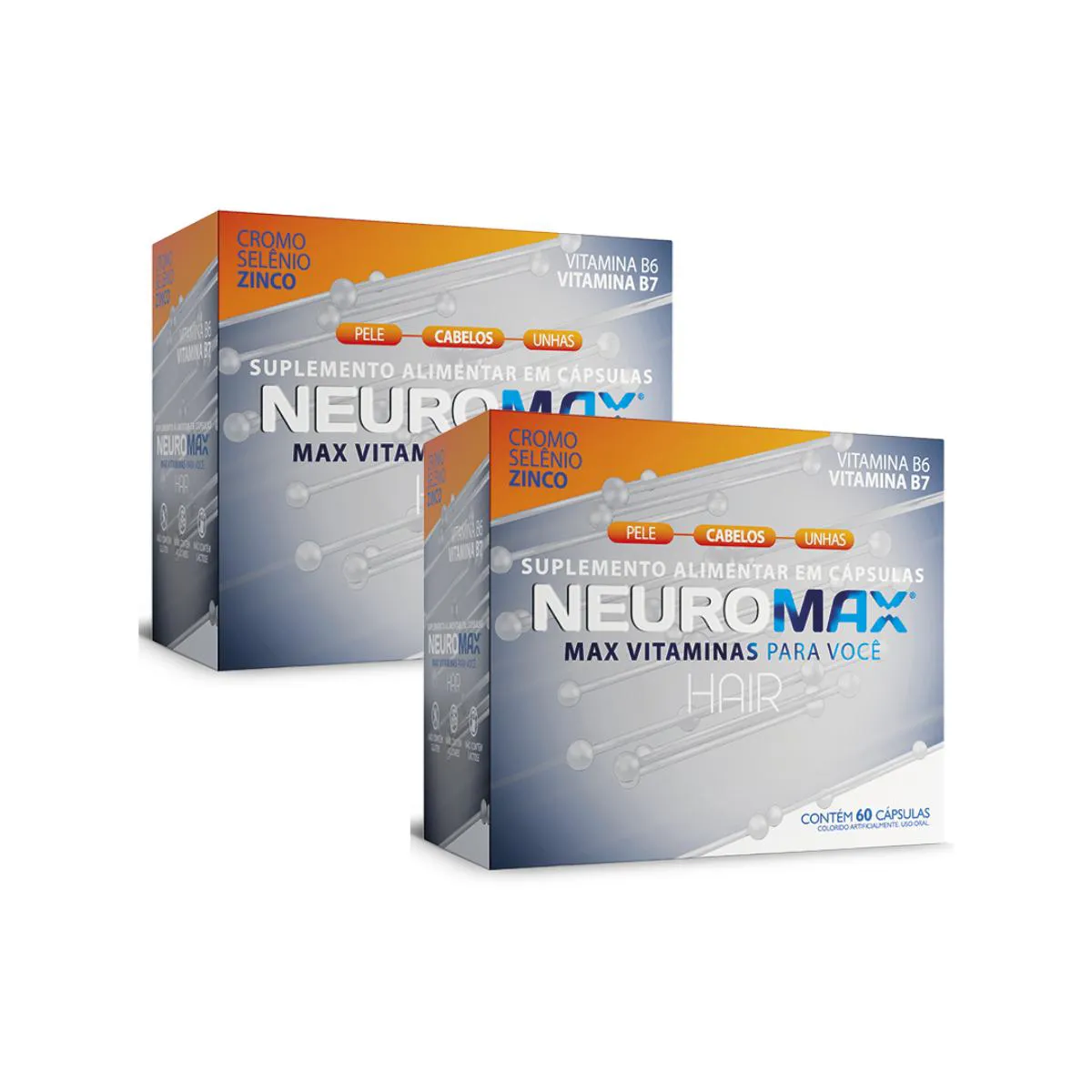 KIT 2UN NEUROMAX HAIR COM 60 CáPSULAS - ECOFITUS