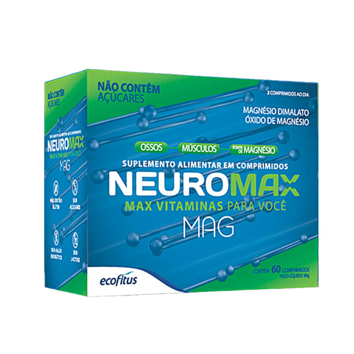 NEUROMAX MAG COM 60 COMPRIMIDOS - ECOFITUS