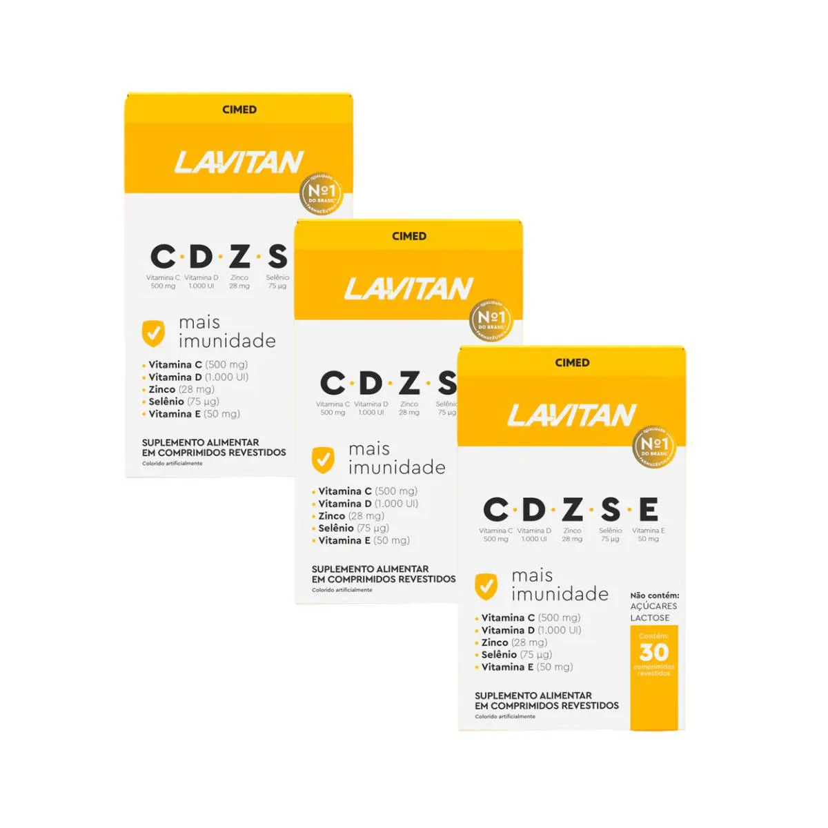 KIT 3UN LAVITAN CDZSE COM 30 COMPRIMIDOS - CIMED