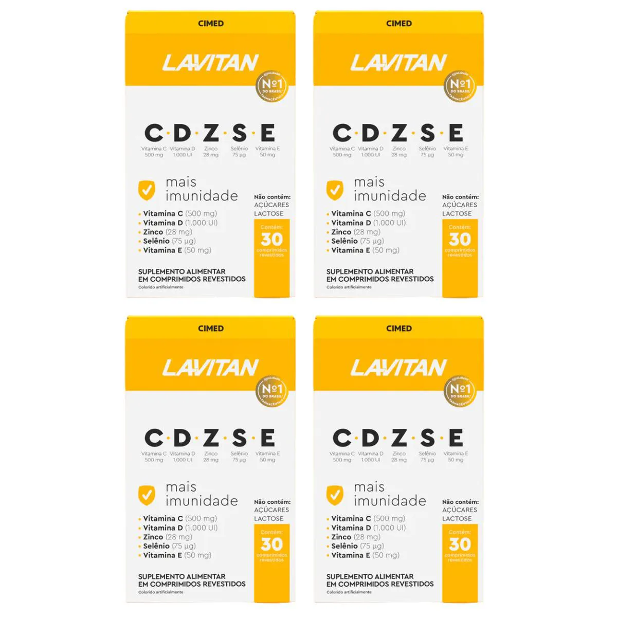 KIT 4UN LAVITAN CDZSE COM 30 COMPRIMIDOS - CIMED