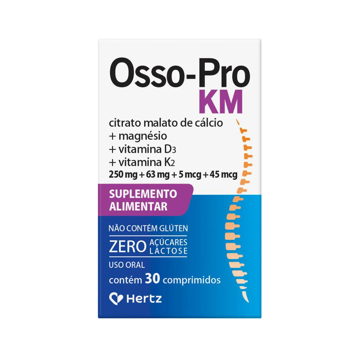 SUPLEMENTO OSSO PRO KM COM 30 CáPSULAS - KLEY HERTZ