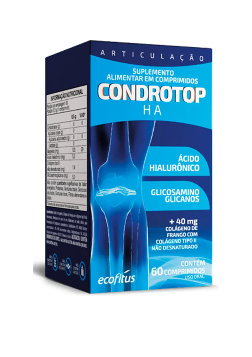 CONDROTOP HA SUPLEMENTO ALIMENTAR COM 60 COMPRIMIDOS