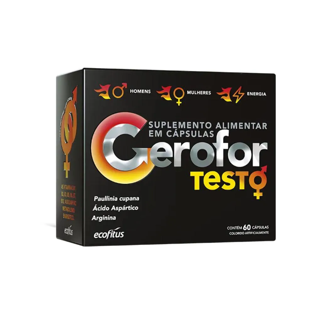 Vitamina Homem & Mulher gerofor Testo Com 60Caps - Ecofitus