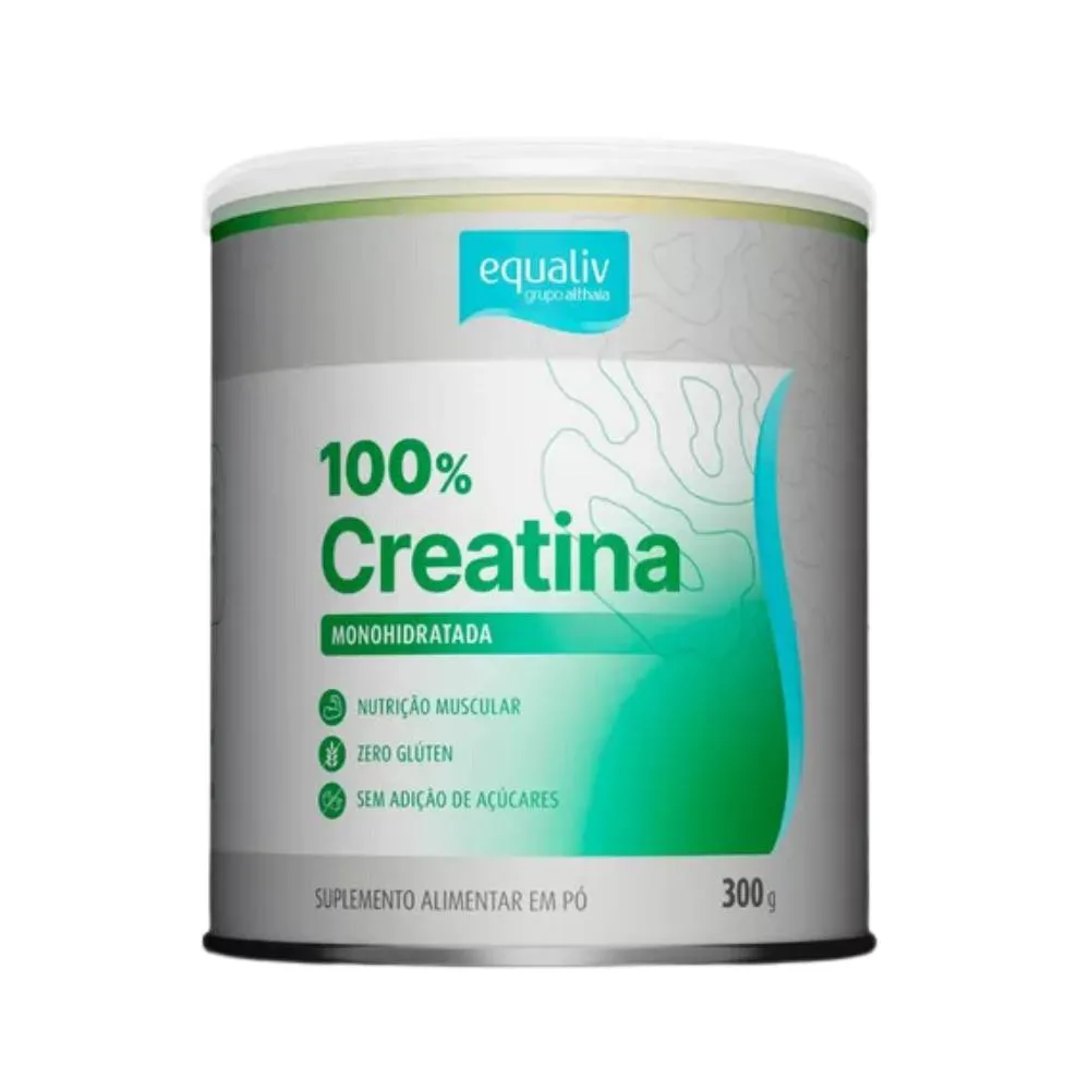 CREATINA MONOHIDRATADA 100% 300G -  EQUALIV