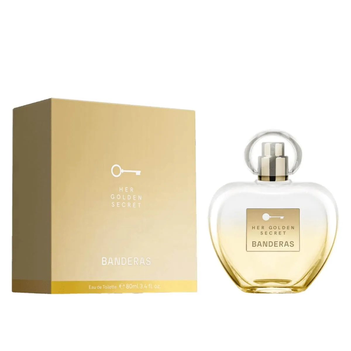 HER GOLDEN SECRET BANDERAS EAU DE TOILETTE PERFUME FEMININO 80ML