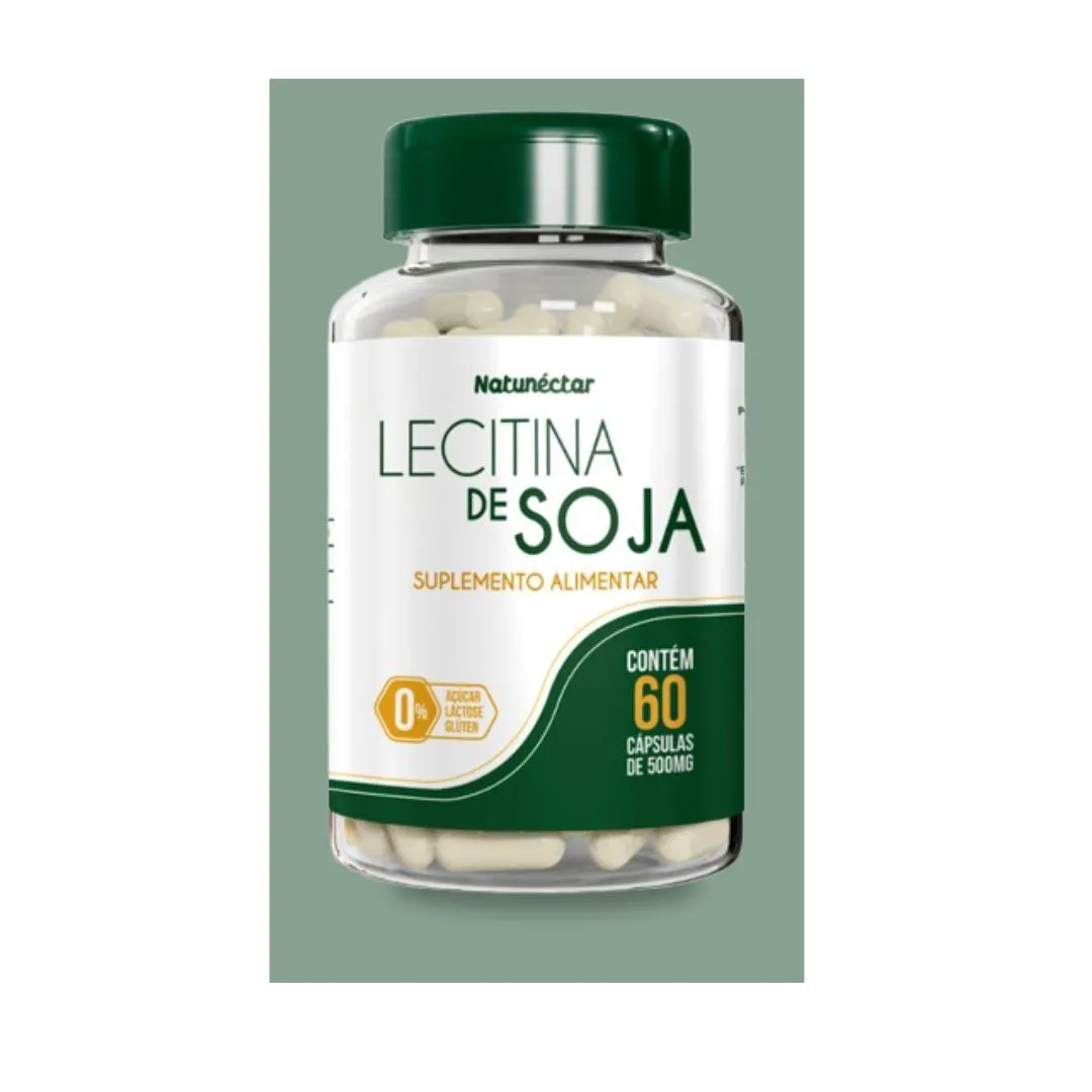LECITINA DE SOJA PURA  - 500MG 60 CáPSULAS