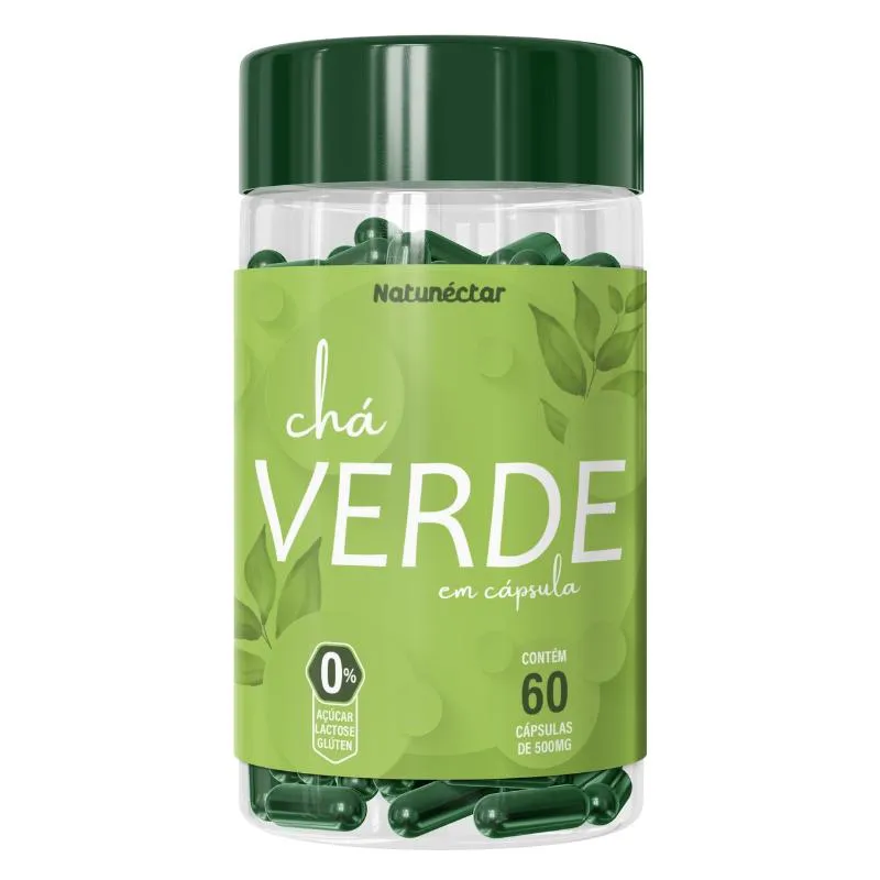 CHá VERDE 500MG 60 CAPS - NATUNECTAR