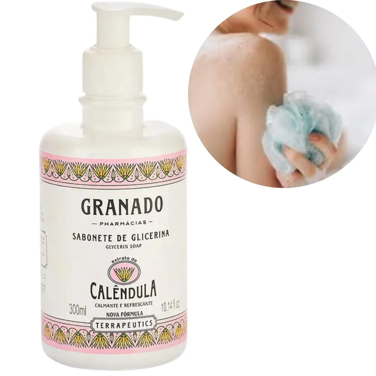 SABONETE LíQUIDO GLICERINA GRANADO CALêNDULA 300ML