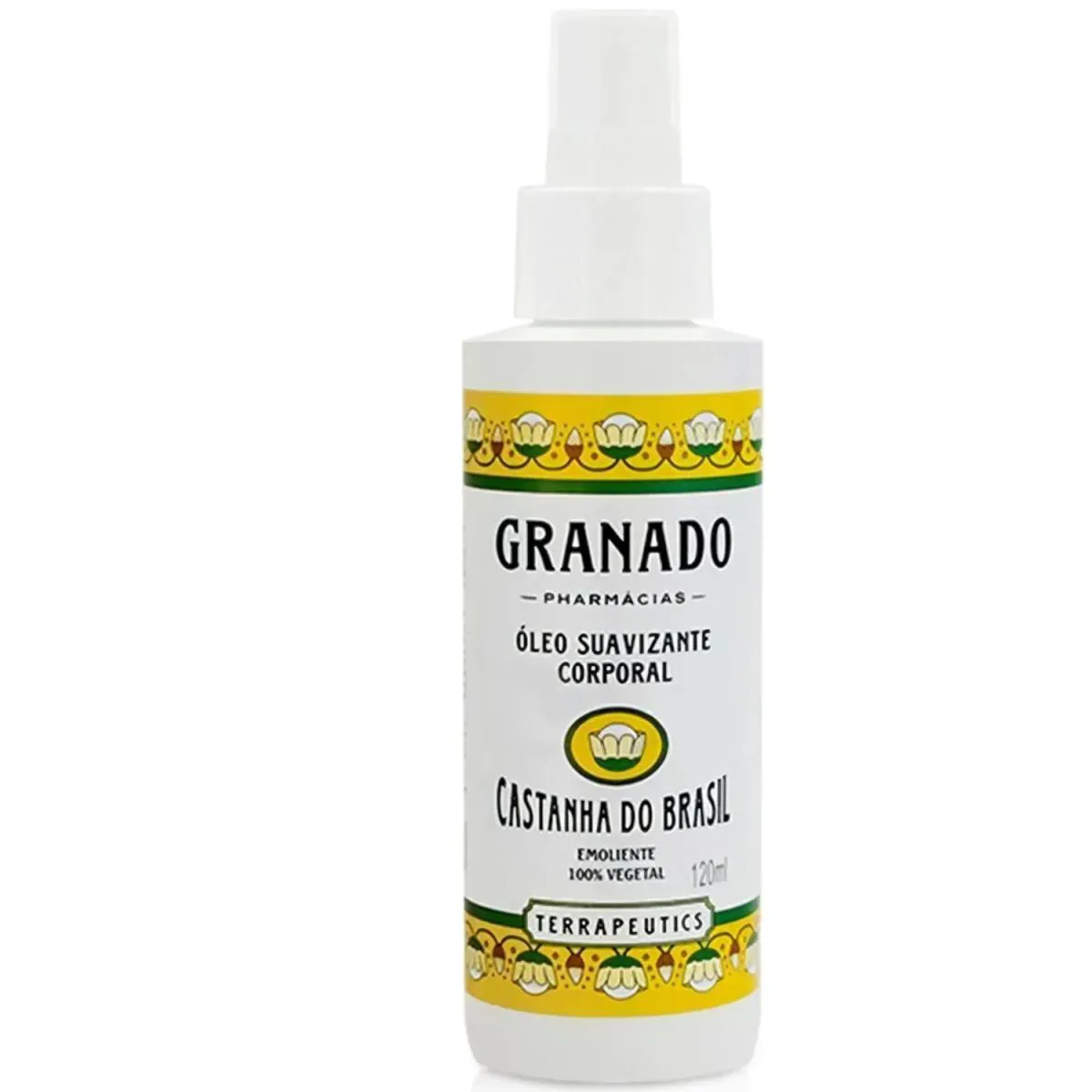 ÓLEO SUAVIZANTE CORPORAL CASTANHA DO BRASIL GRANADO TERRAPEUTICS FRASCO 120ML