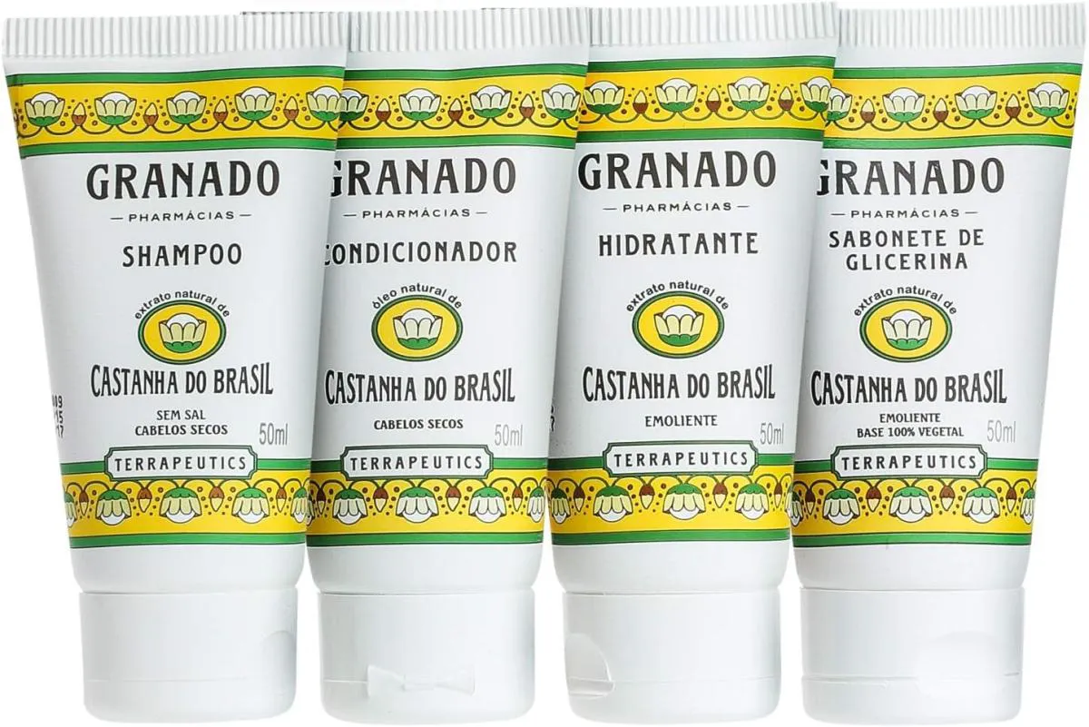 GRANADO KIT MINIATURA C/ 4 PRODUTOS CASTANHA DO BRASIL 50ML