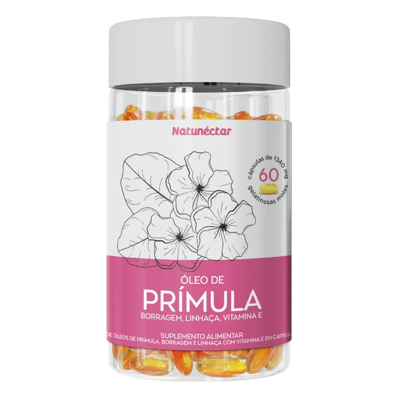 Óleo de Prímula Suplemento Alimentar Natunectar 1340mg - 60 Cápsulas