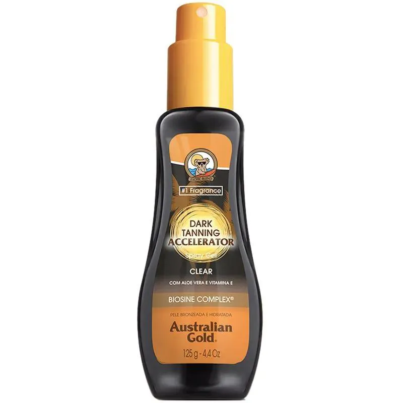 SPRAY GEL BRONZEADOR AUSTRALIAN GOLD ACCELERATOR DARK TANNING 125ML