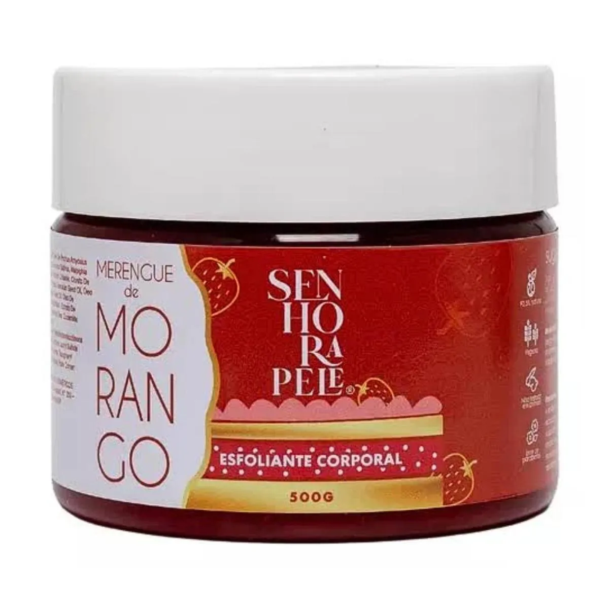 ESFOLIANTE CORPORAL SUGAR SCRUB MORANGO 500G - SENHORA PELE