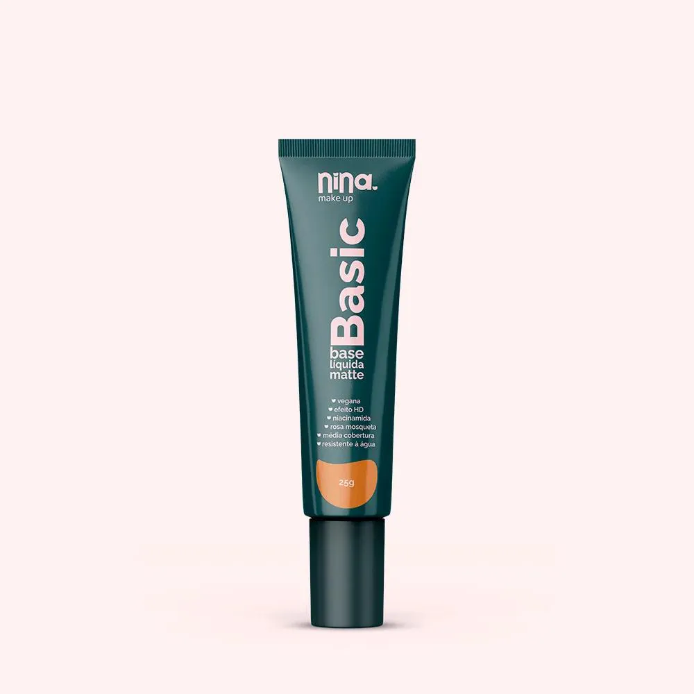 BASE LIQUIDA BASIC COR 04 NINA MAKEUP 25G
