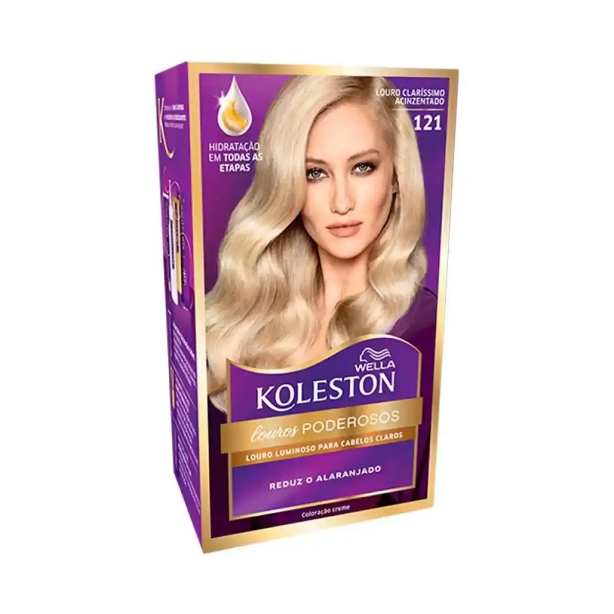 COLORAçãO LOIRO CLARO ACIZENTADO 121 KOLESTON