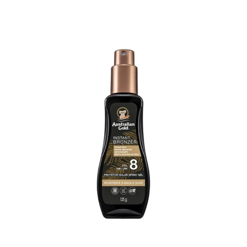 AUSTRALIAN GOLD SPRAY PROTETOR SOLAR INSTANT BRONZER FPS 08 125ML