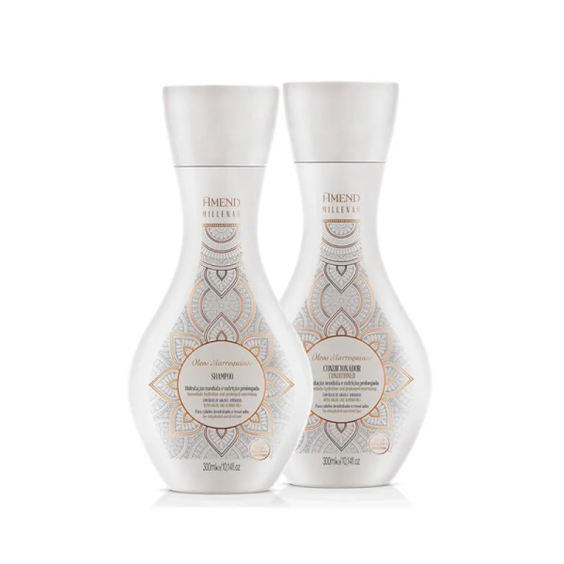 AMEND MILLENAR ÓLEOS MARROQUINOS SHAMPOO 300ML + CONDICIONADOR 300ML
